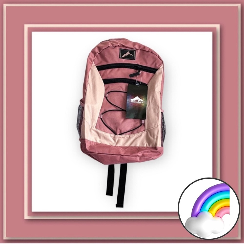 3/$24 - High Trails Multi Pocket Bungee Backpack